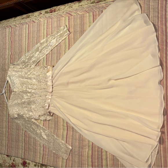 Ursula of Switzerland Cream Lace Kids Dress - Picture 7 of 11